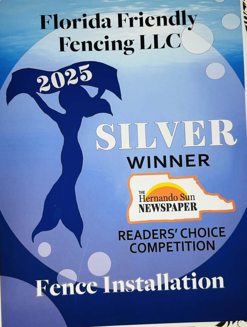 Hernando Sun Reader's Choice Silver Winner 2025 for Fence Installation
